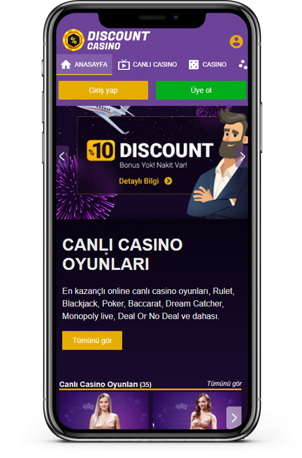 discount casino Telegram Hesabı